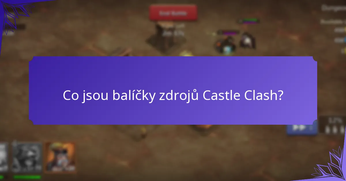Jaké materiály pro vylepšení jsou zahrnuty v balíčcích zdrojů?