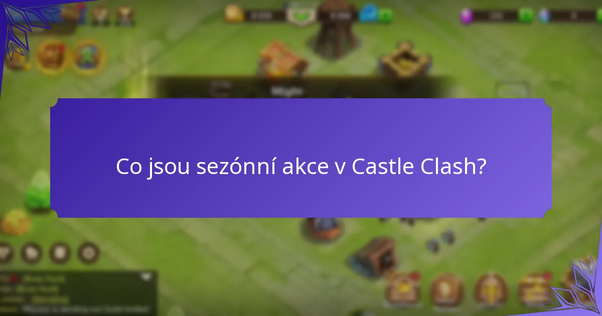 Jaké jsou milníkové odměny v akcích Castle Clash?