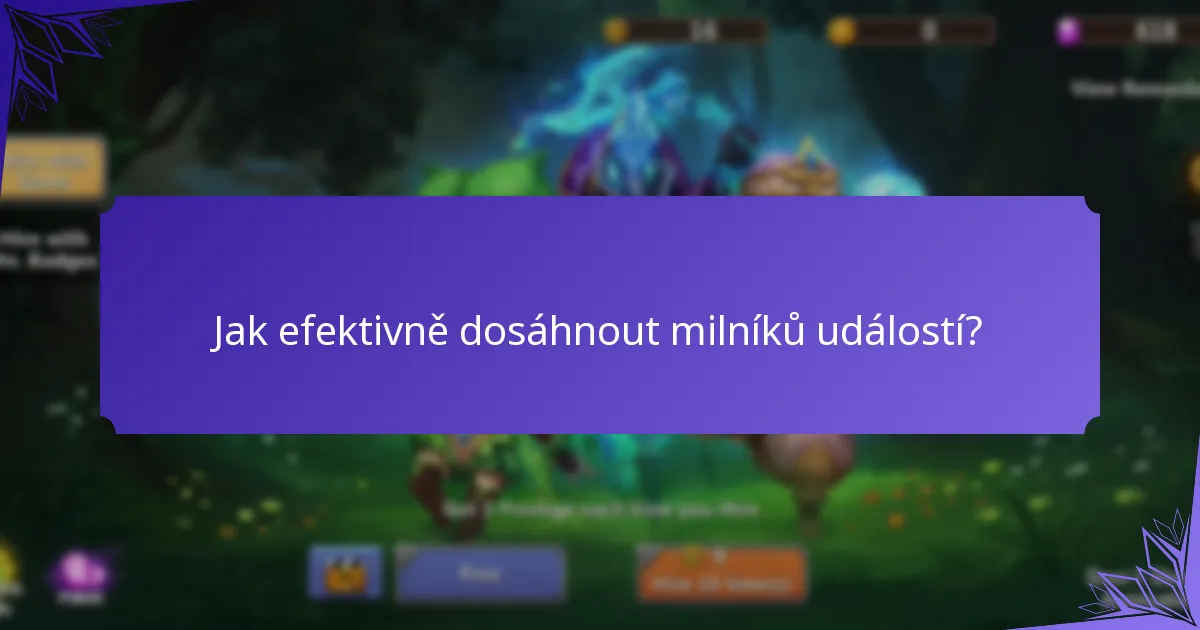 Jaké materiály na crafting lze získat z milníků událostí?