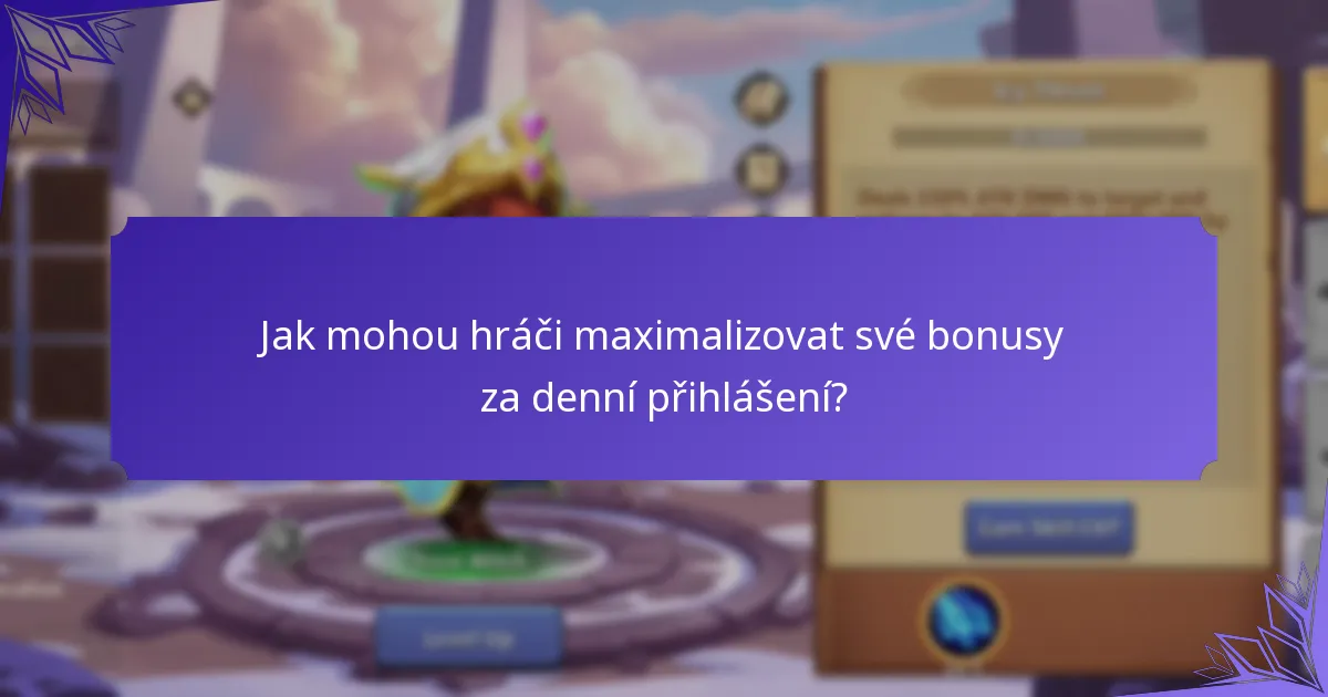 Jaké speciální odměny lze získat prostřednictvím denních přihlášení?