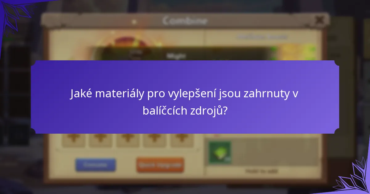 Jaký balíček zdrojů bych měl zvolit?